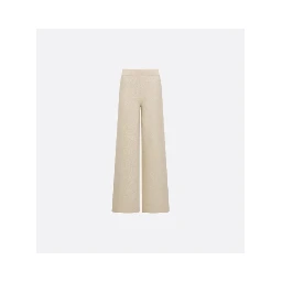 Wide leg pants in cashmere