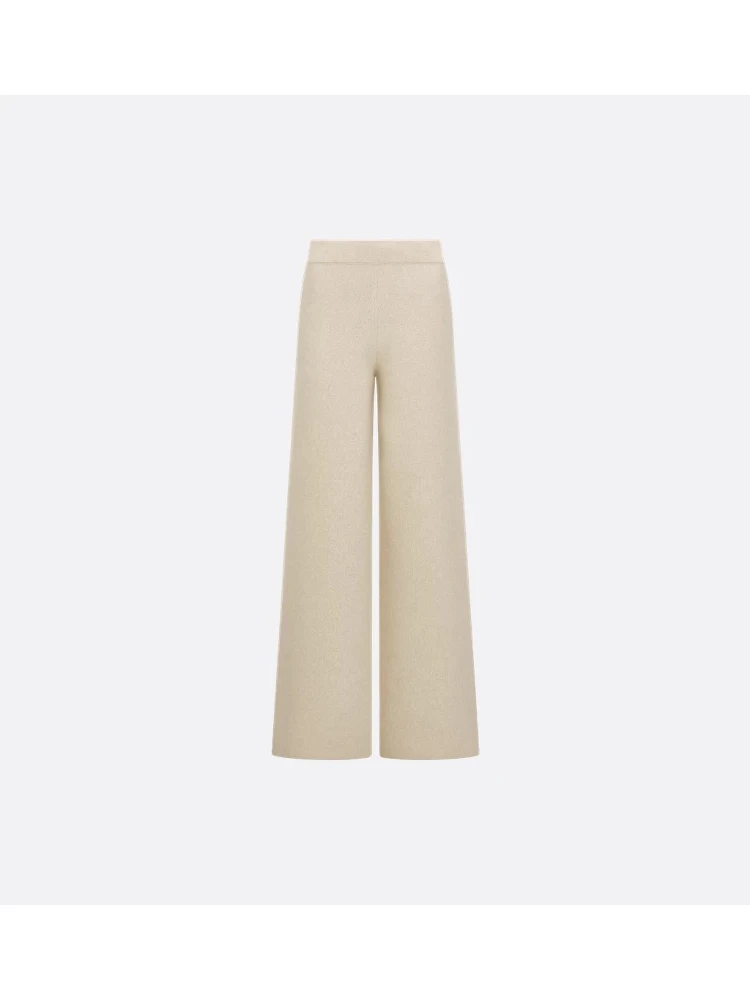 Wide leg pants in cashmere