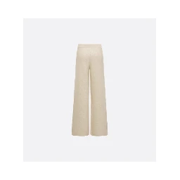Wide leg pants in cashmere