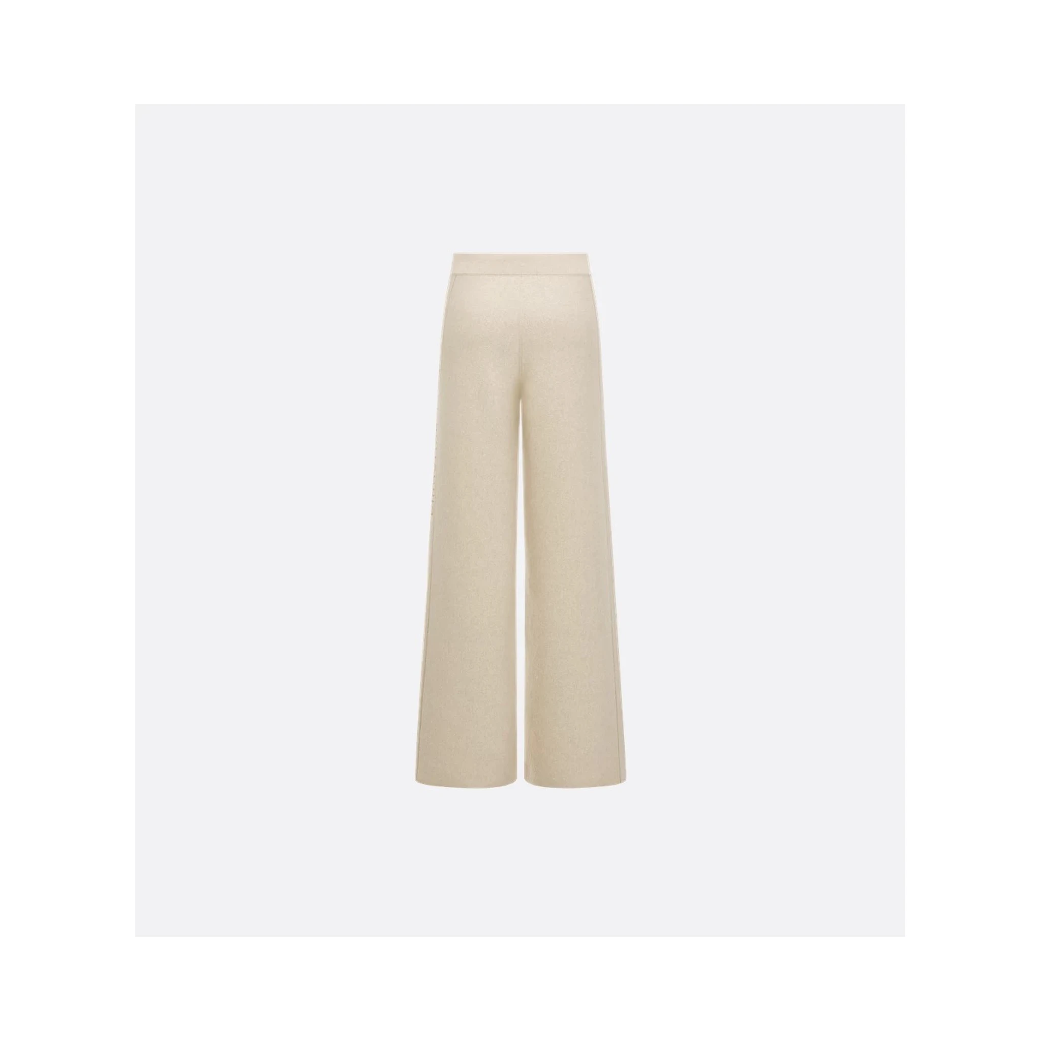 Wide leg pants in cashmere