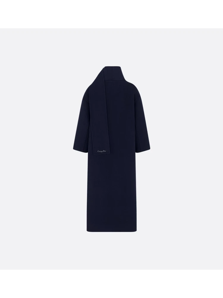 Long coat in virgin wool alternative