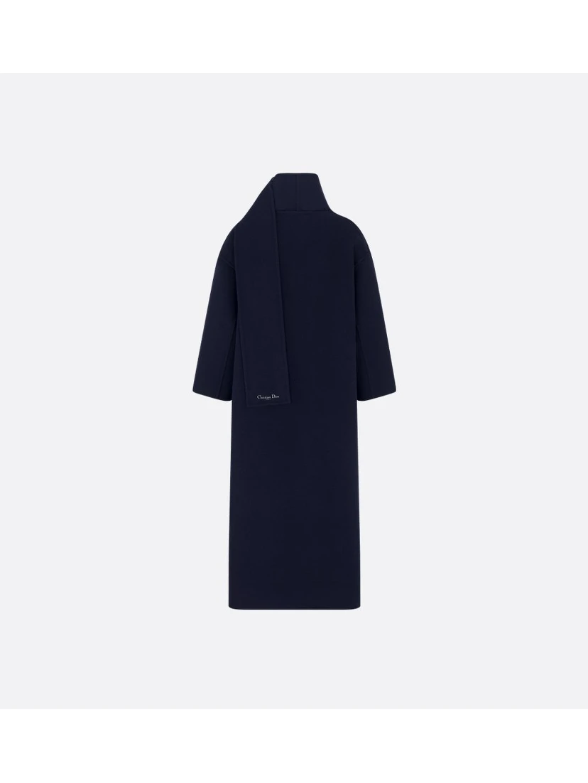 Long coat in virgin wool