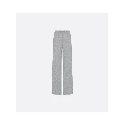 Wide leg pants in cashmere
