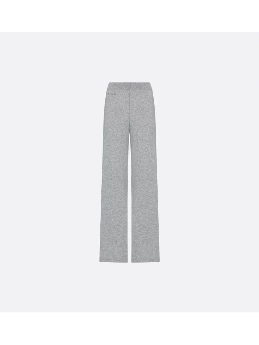 Wide leg pants in cashmere