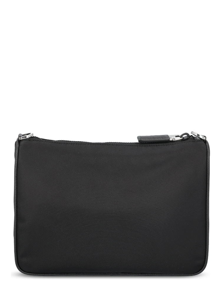 Re-Nylon and Saffiano leather shoulder bag alternative