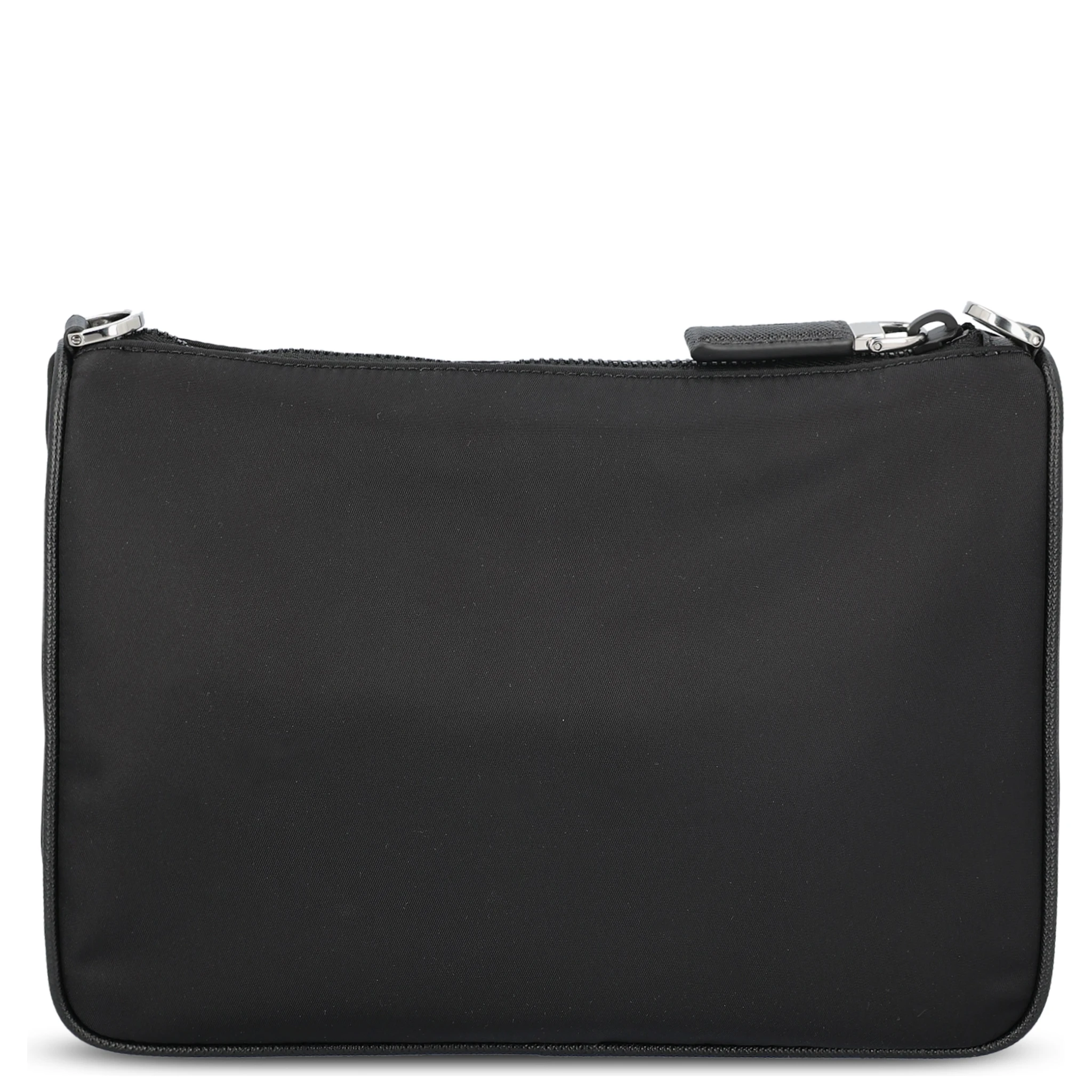 Re-Nylon and Saffiano leather shoulder bag