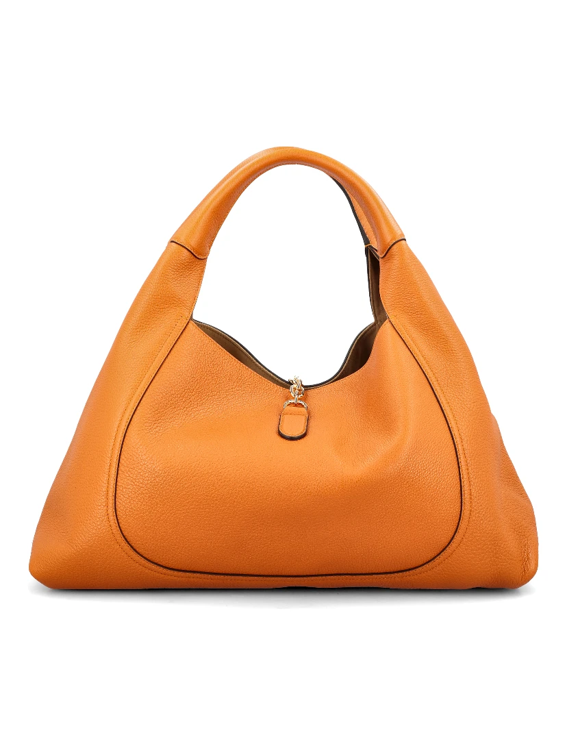 maxi Softbit grained leather shoulder bag