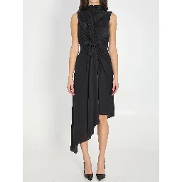 Asymmetric stretch dress