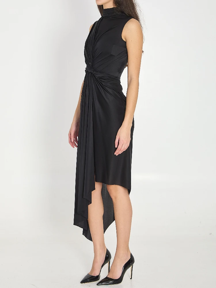 Asymmetric stretch dress alternative