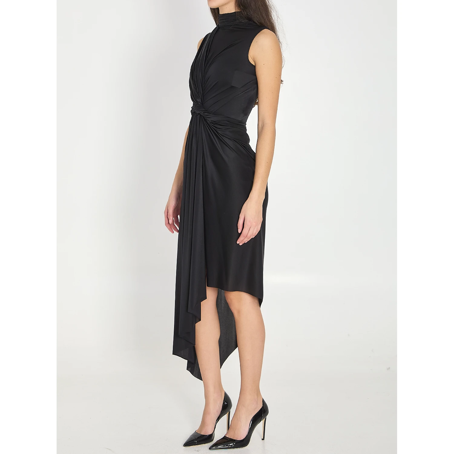 Asymmetric stretch dress