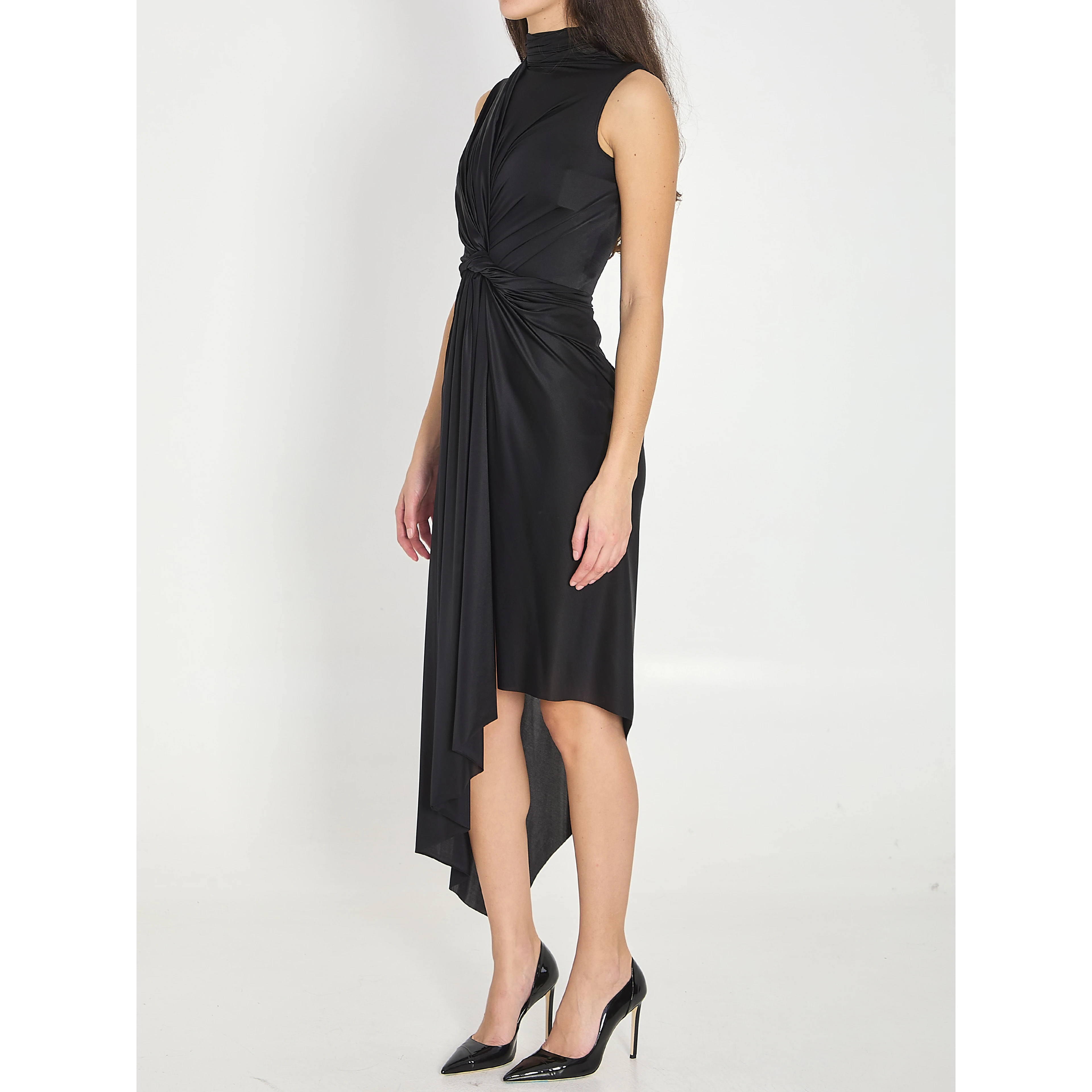 Asymmetric stretch dress