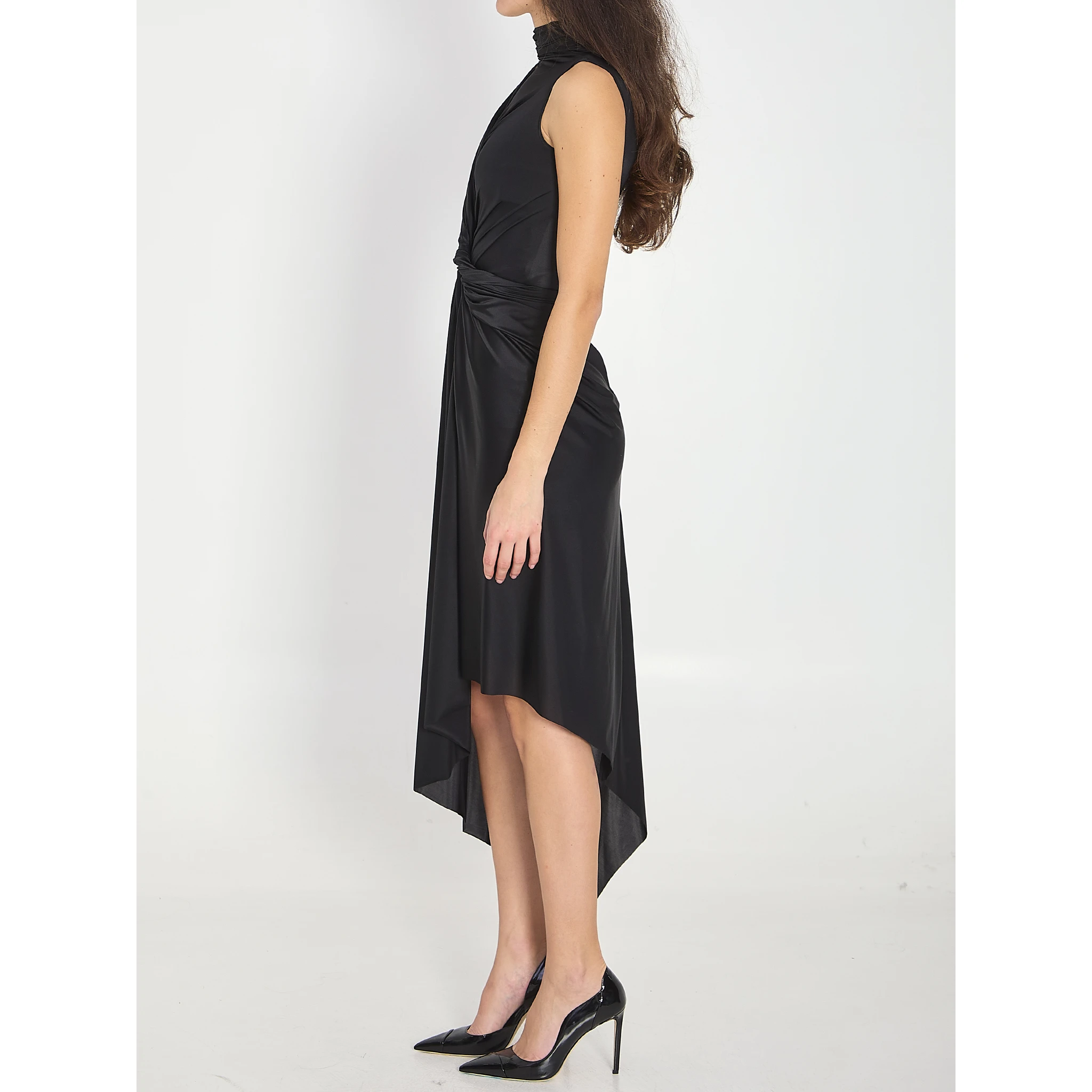 Asymmetric stretch dress