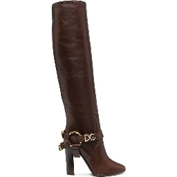 Brown Calfskin Ankle Boots