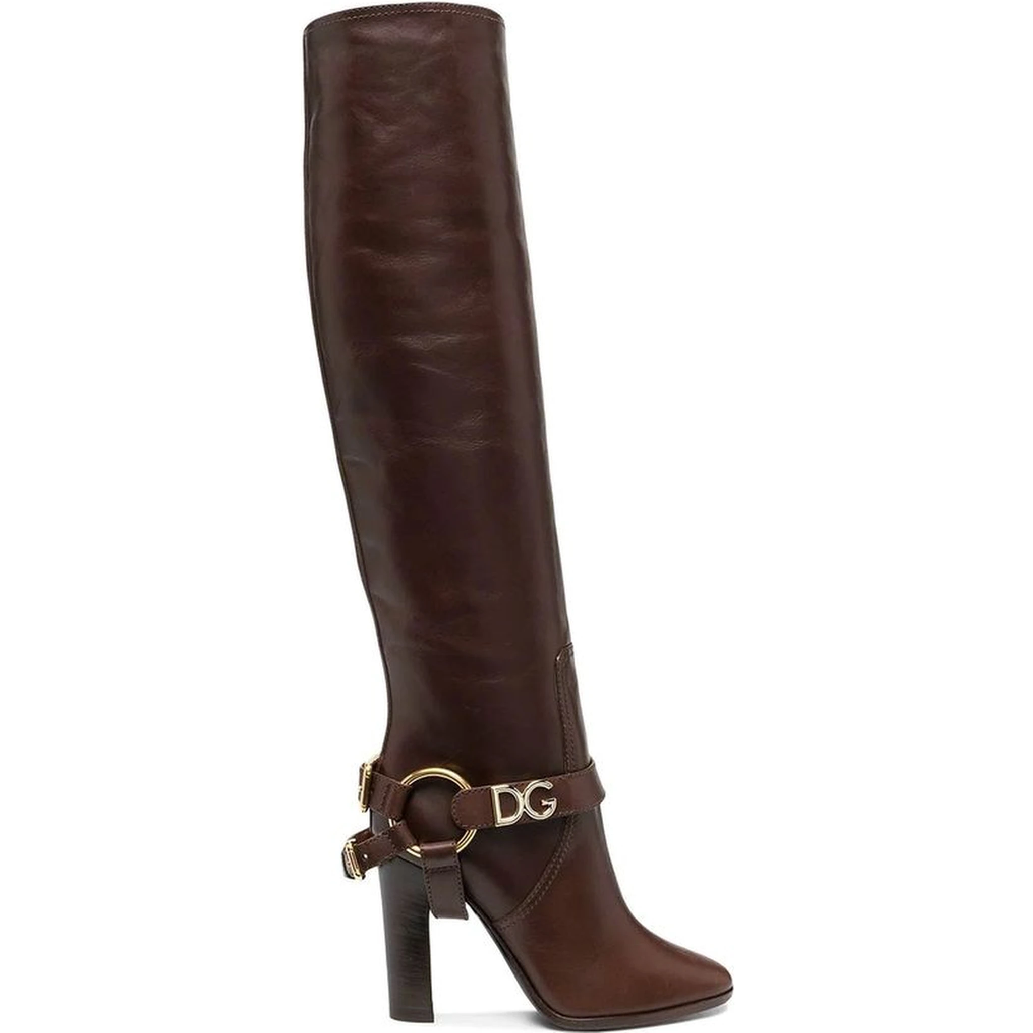 Brown Calfskin Ankle Boots