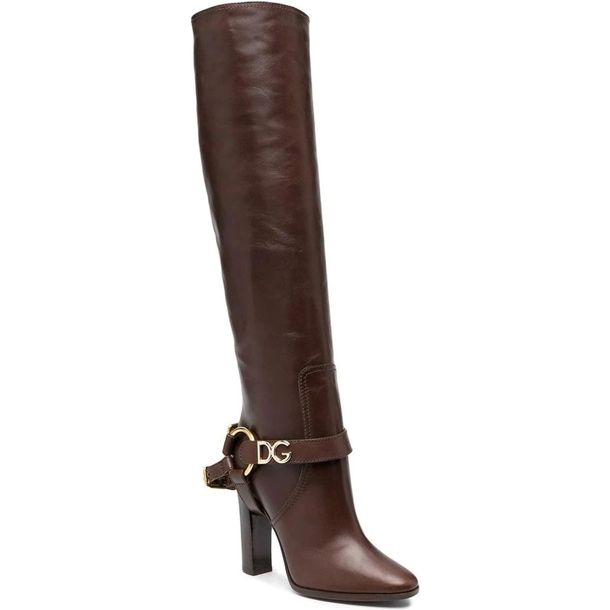 Brown Calfskin Ankle Boots