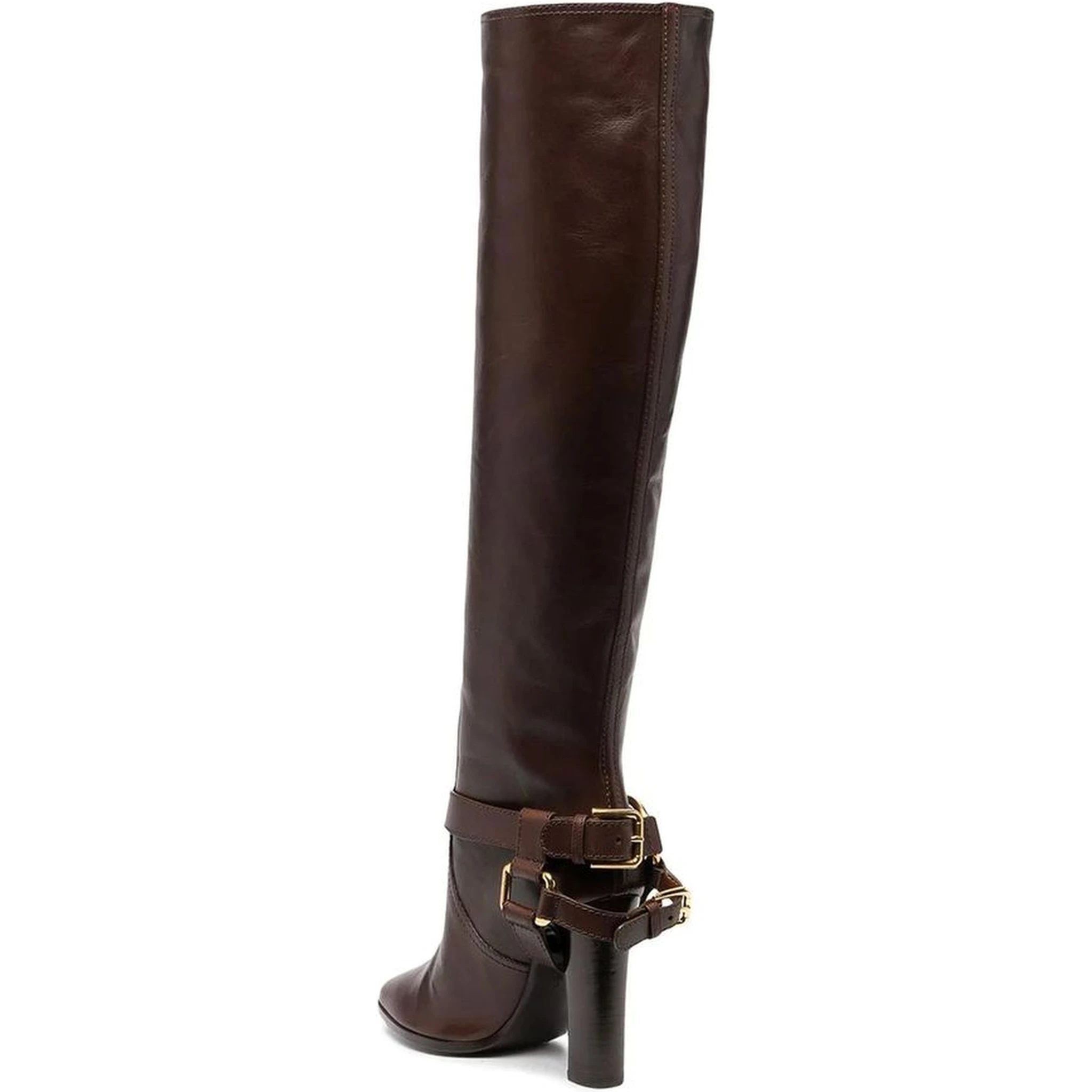 Brown Calfskin Ankle Boots