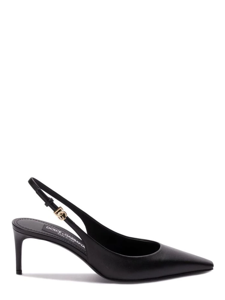 Black Calfskin Pumps