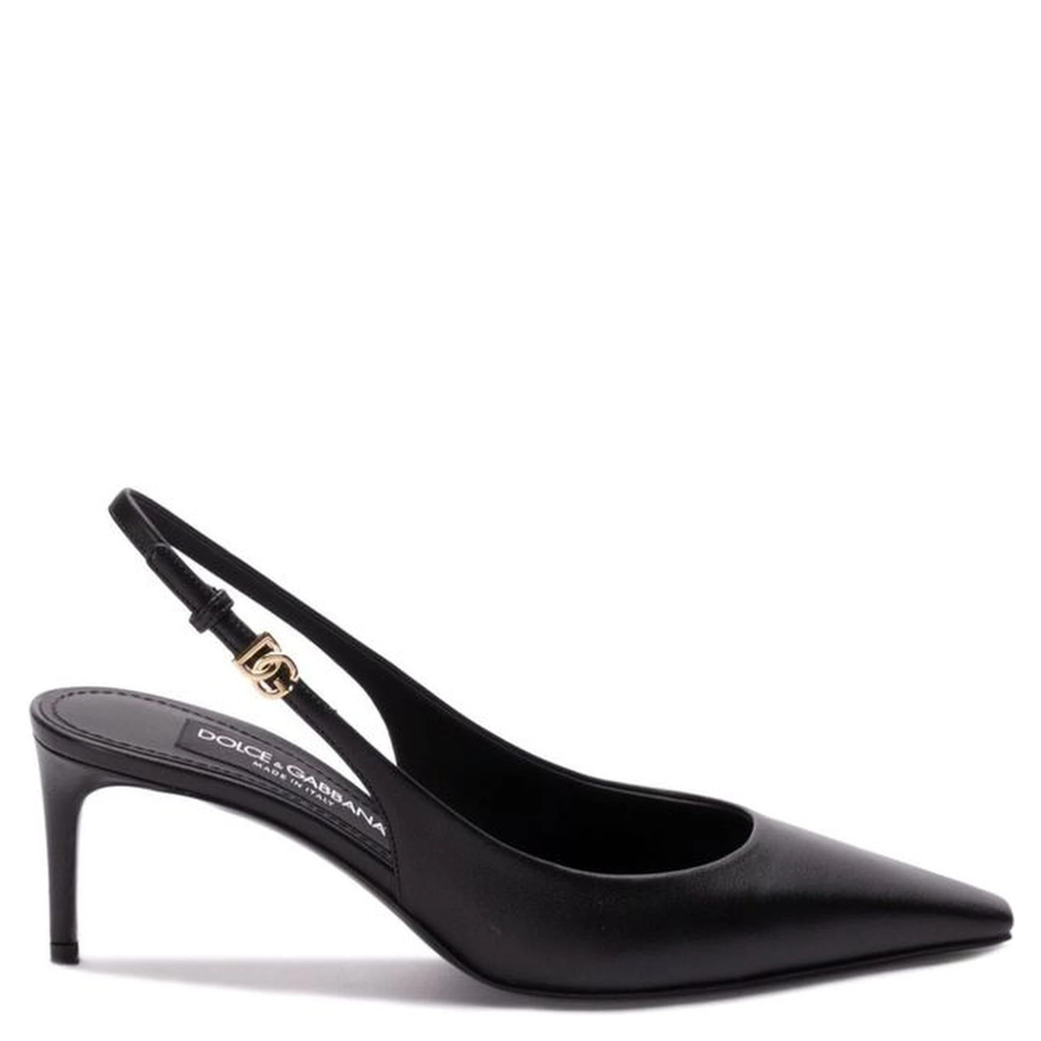 Black Calfskin Pumps