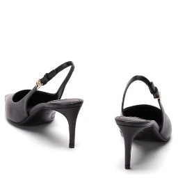 Black Calfskin Pumps