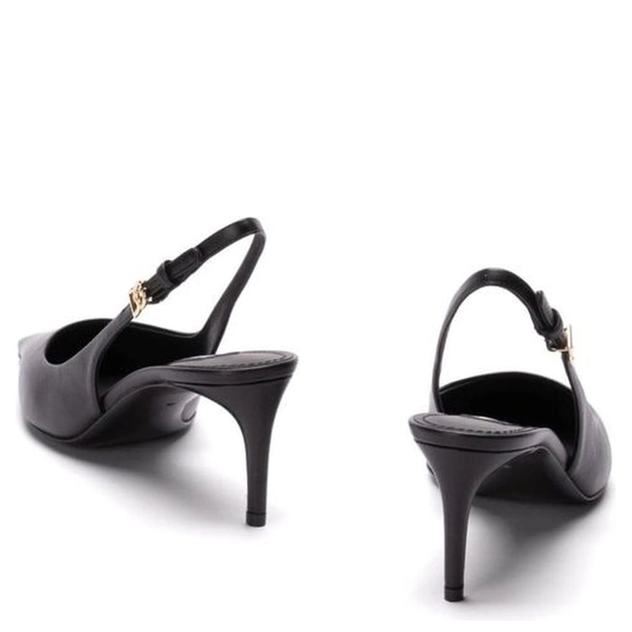 Black Calfskin Pumps