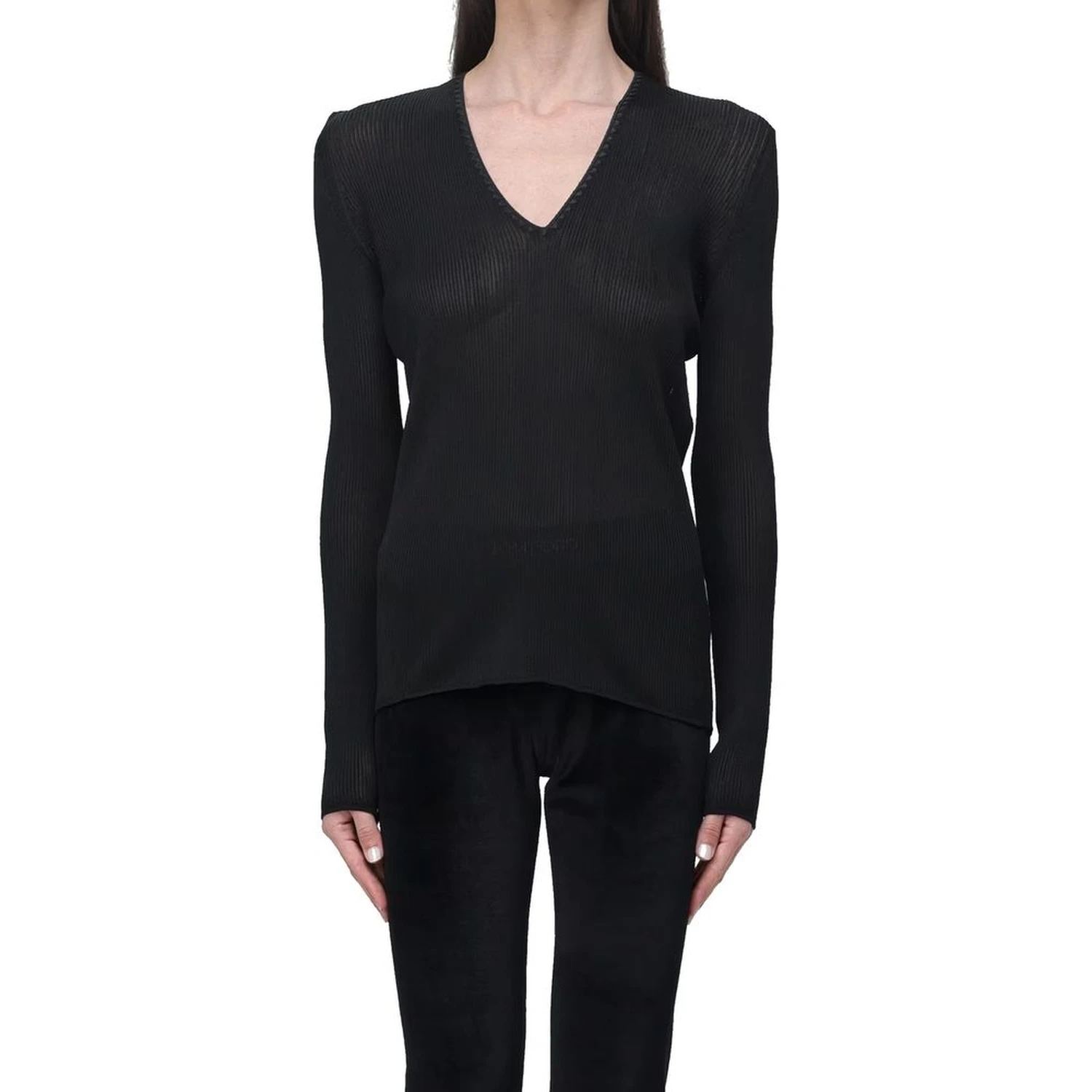 Black Polyamide Tank Tops
