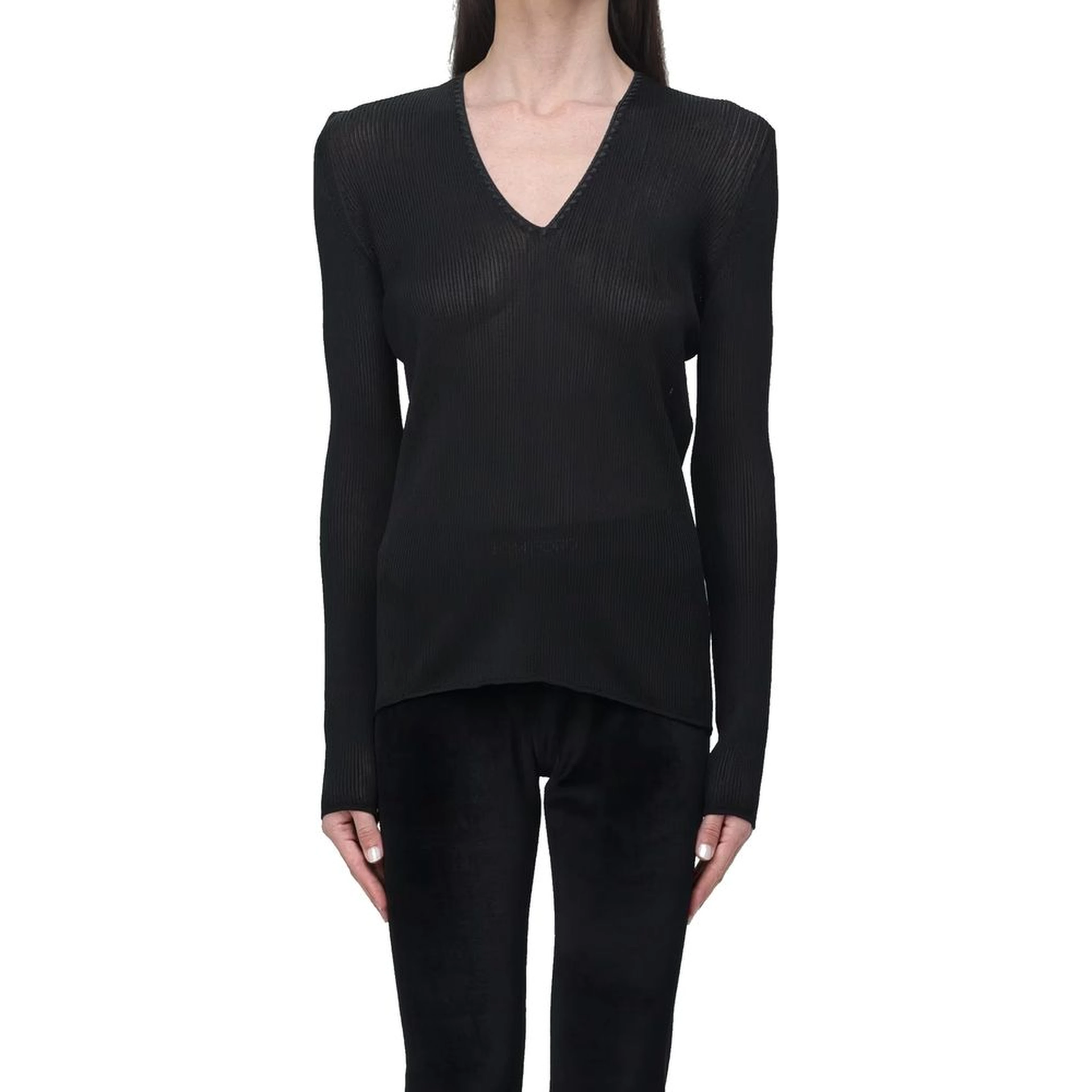Black Polyamide Tank Tops