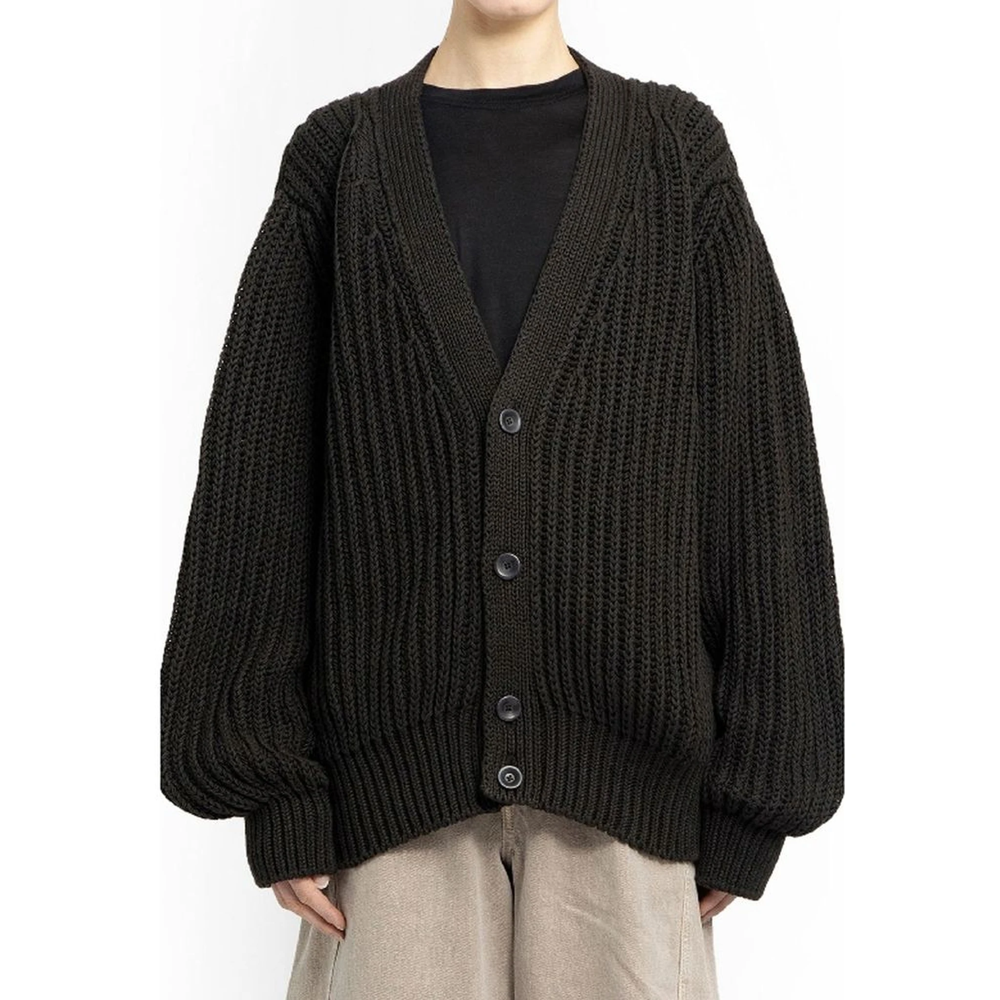 Brown Cotton Cardigan