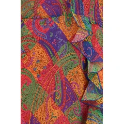 Multicolor Silk Casual Dress