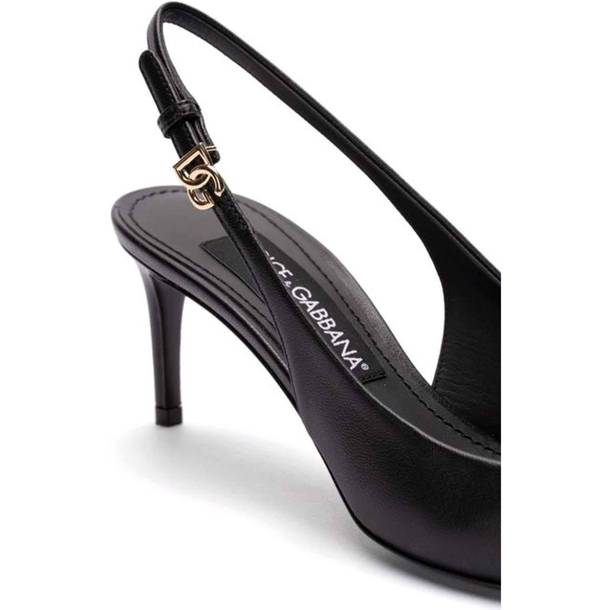 Black Calfskin Pumps