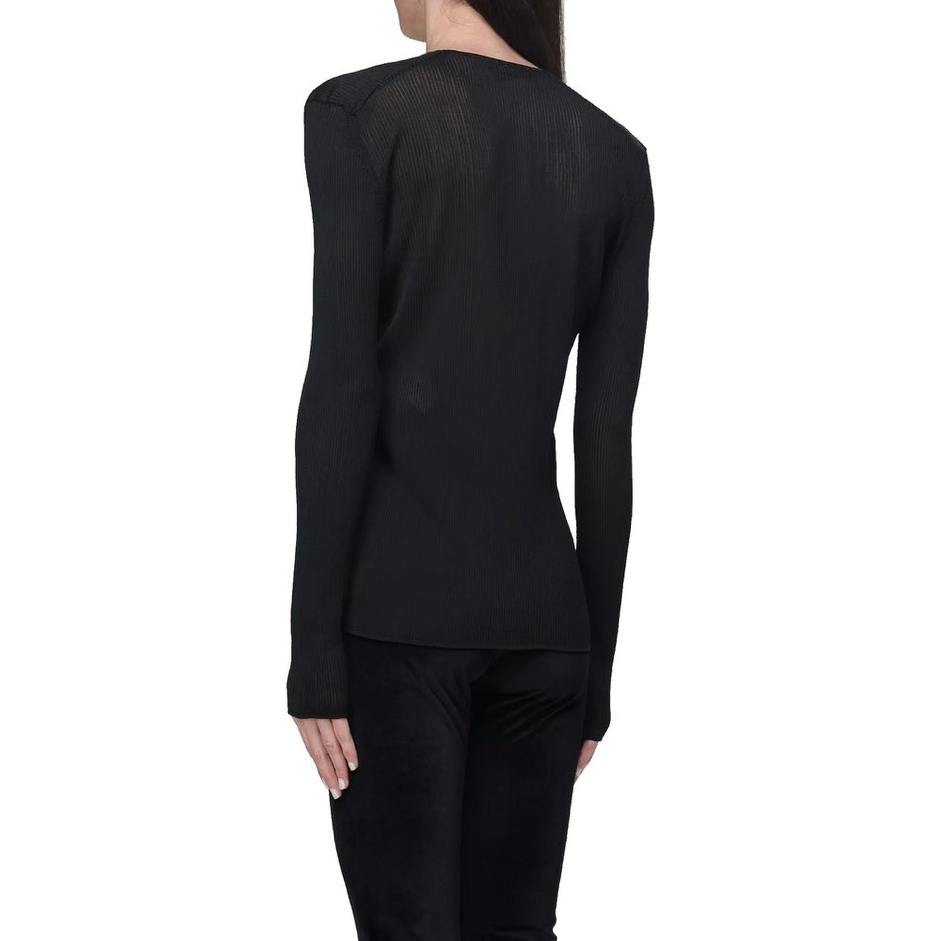 Black Polyamide Tank Tops