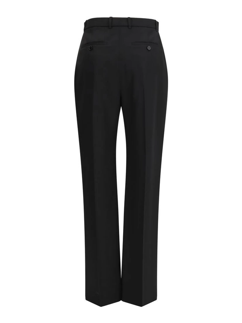 Black Cotton Dress Pants