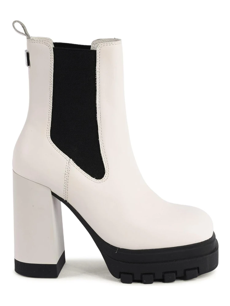 White Leather Ankle Boots alternative
