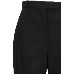 Black Cotton Dress Pants