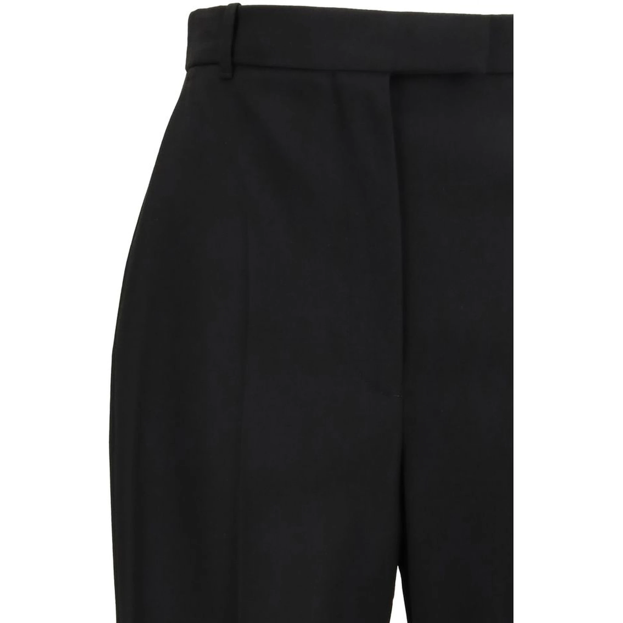 Black Cotton Dress Pants