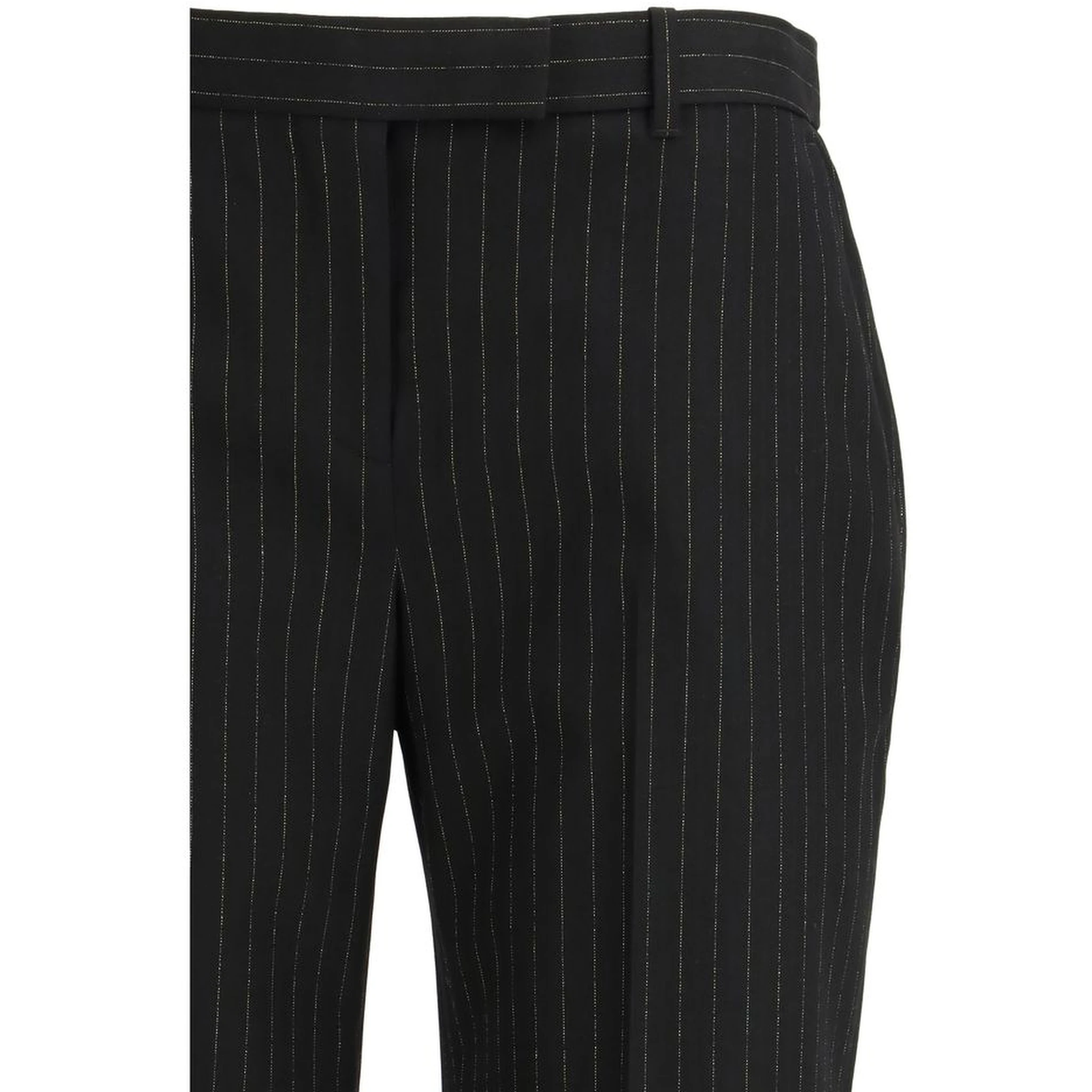 بنطال رسمي من الصوف الأسود