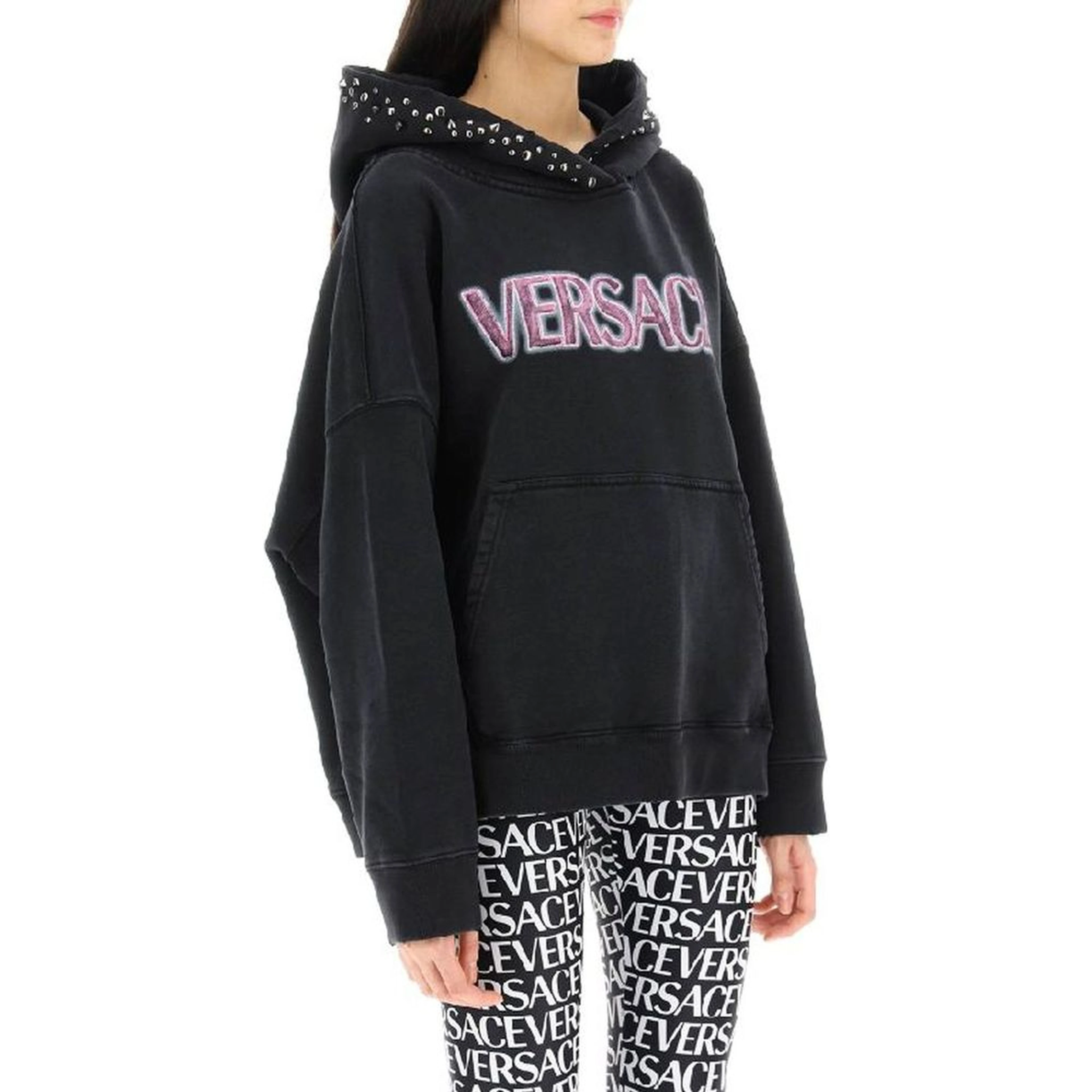 Black Cotton Sweatshirt