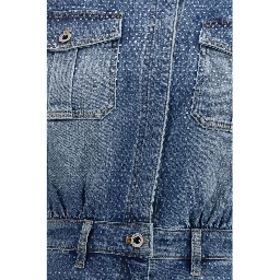 Blue Cotton Jumpsuit