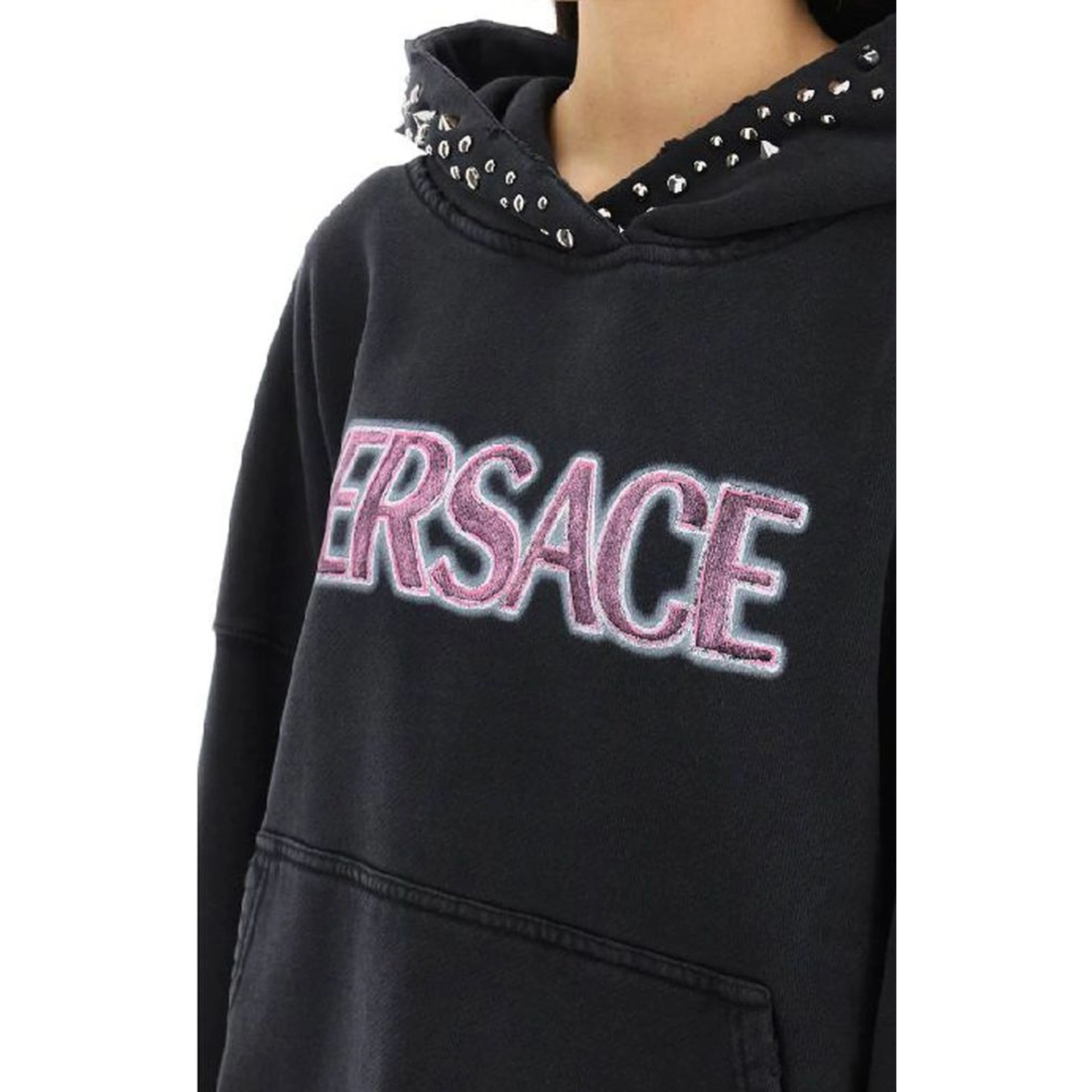 Black Cotton Sweatshirt