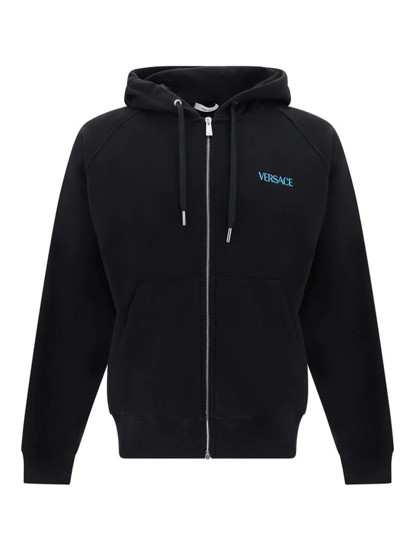 Black Cotton Sweatshirt