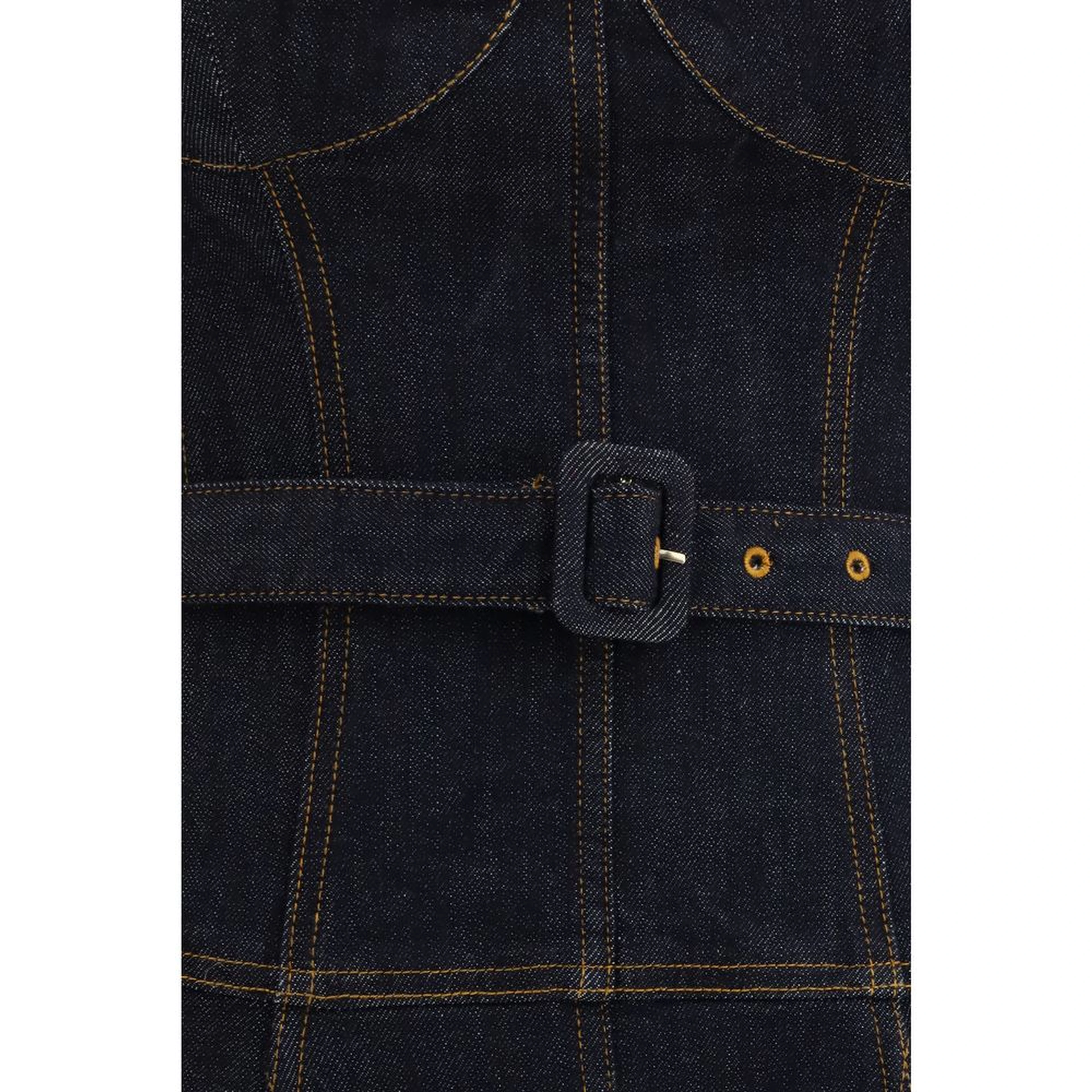 Blue Cotton Casual Dress