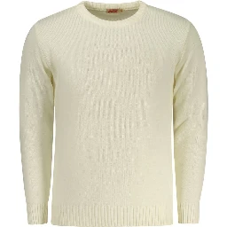 White Acrylic Men Sweater