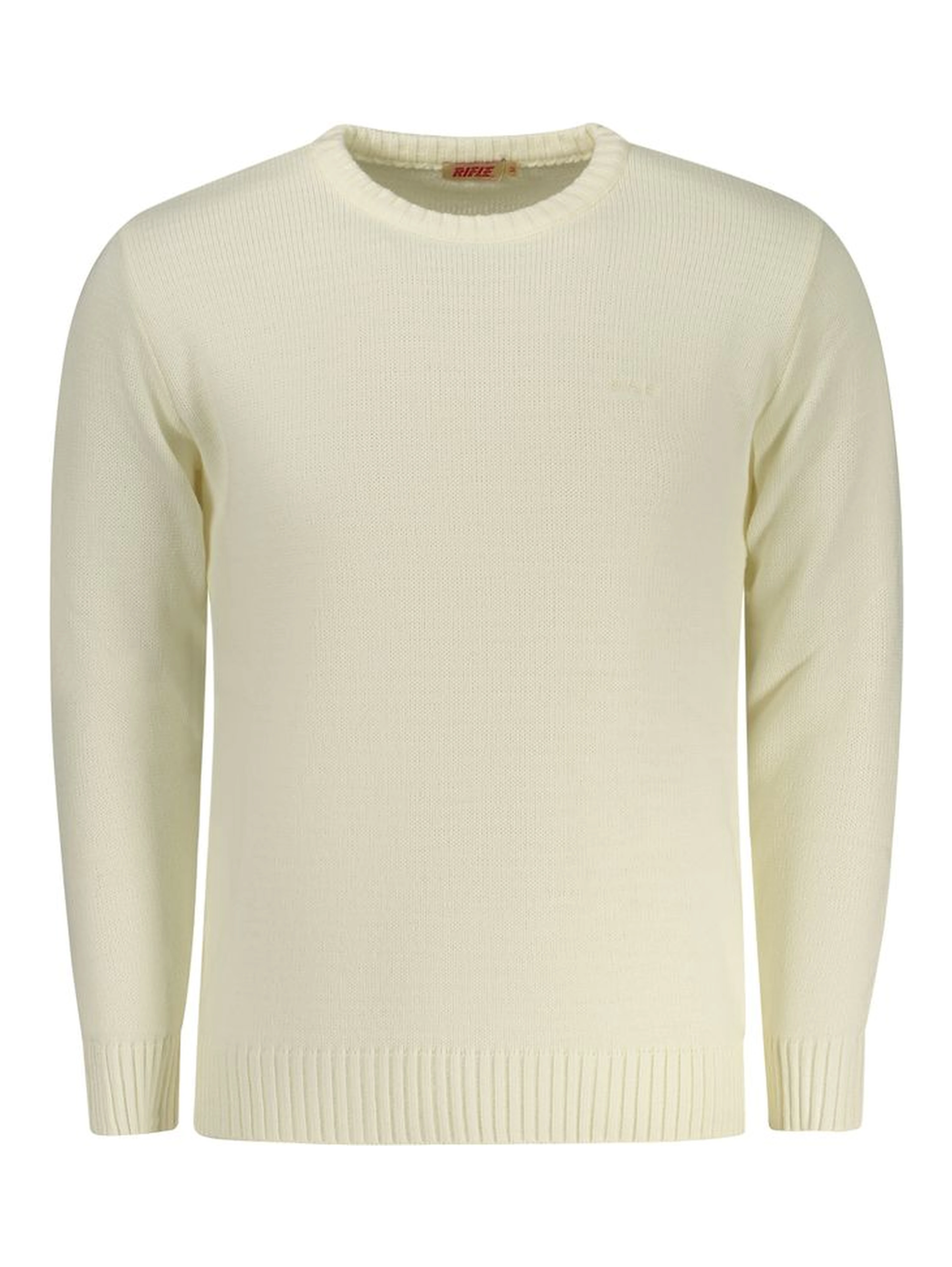 White Acrylic Men Sweater