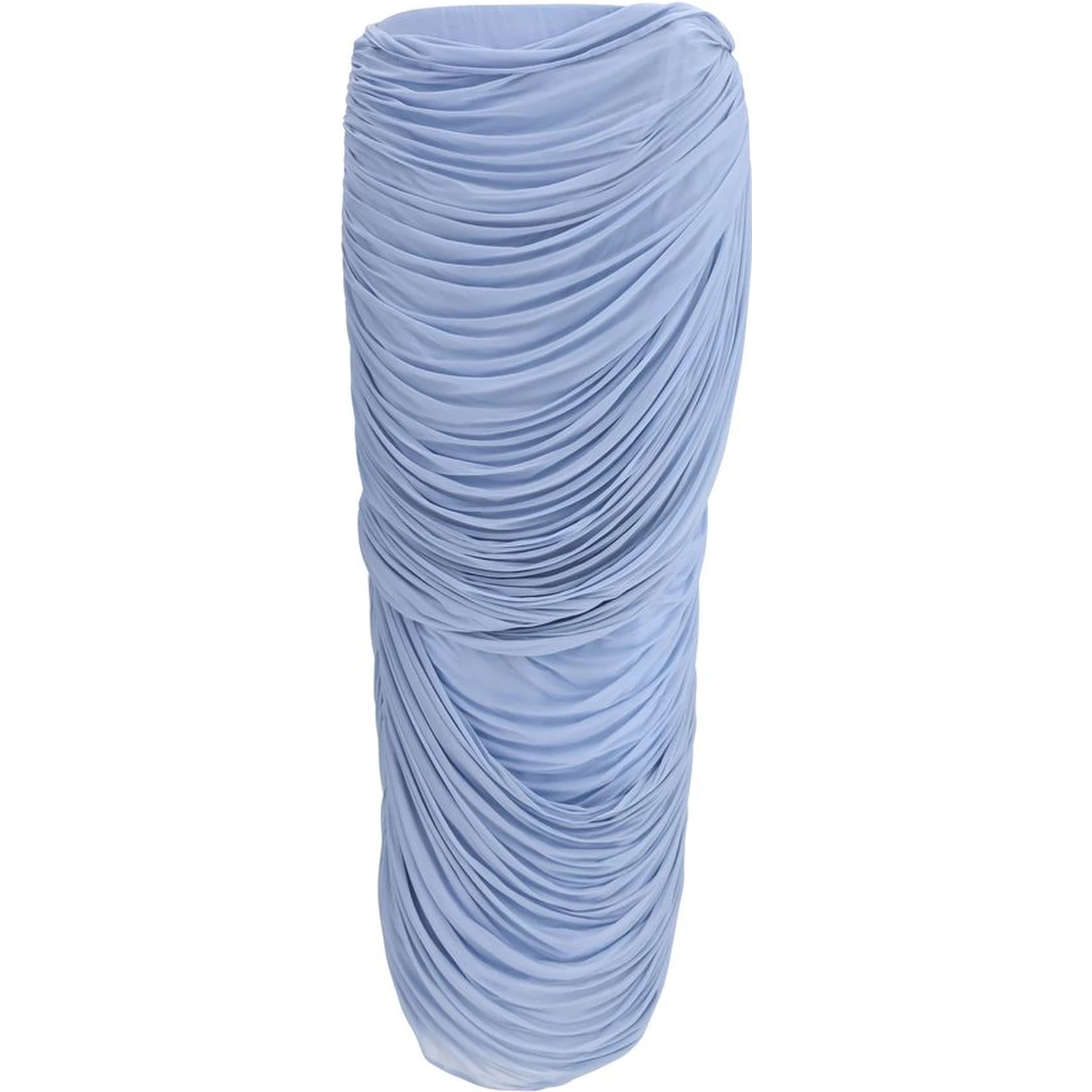 Light Blue Copper Midi Skirt