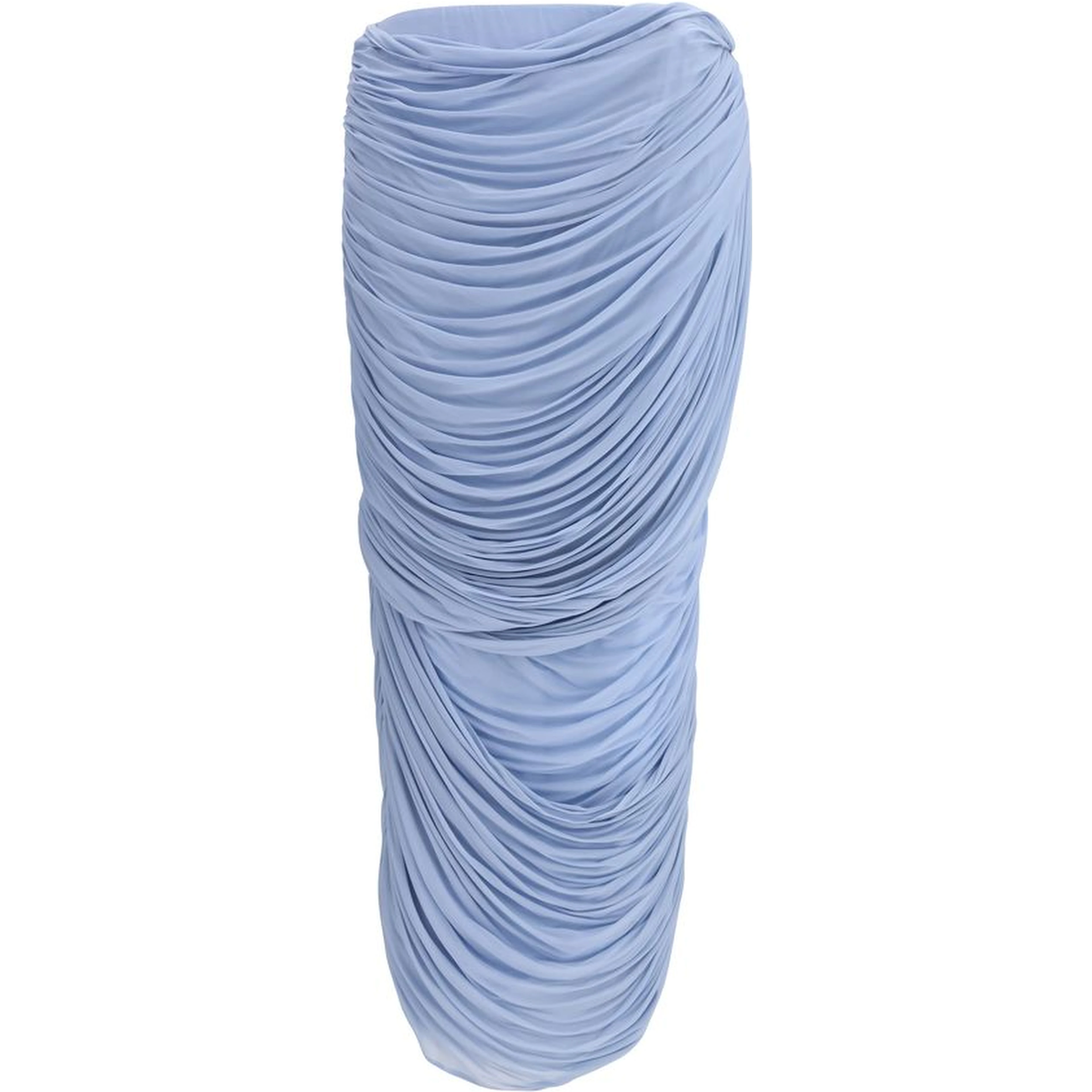 Light Blue Copper Midi Skirt