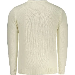 White Acrylic Men Sweater