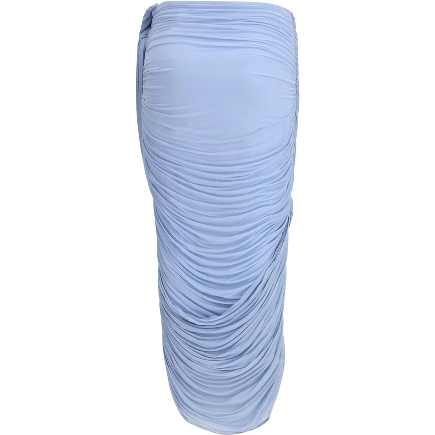 Light Blue Copper Midi Skirt