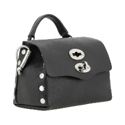 Black Calf Leather Bos Taurus Shoulder Bag