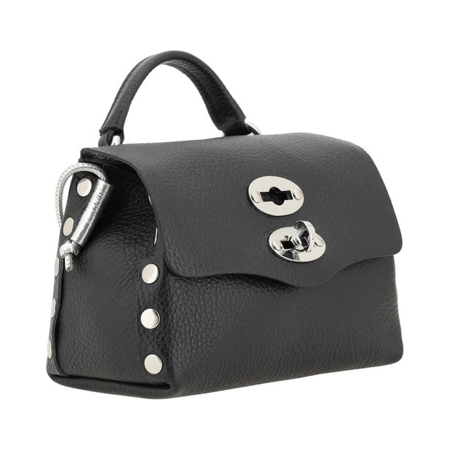 Black Calf Leather Bos Taurus Shoulder Bag
