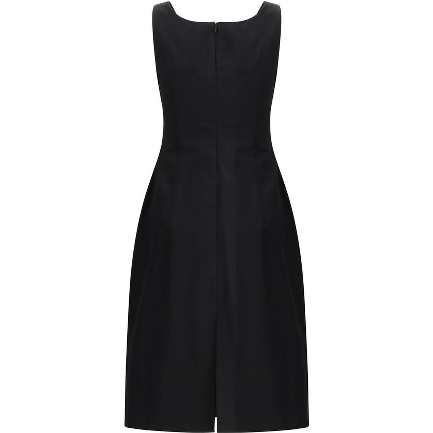 Black Cotton Casual Dress