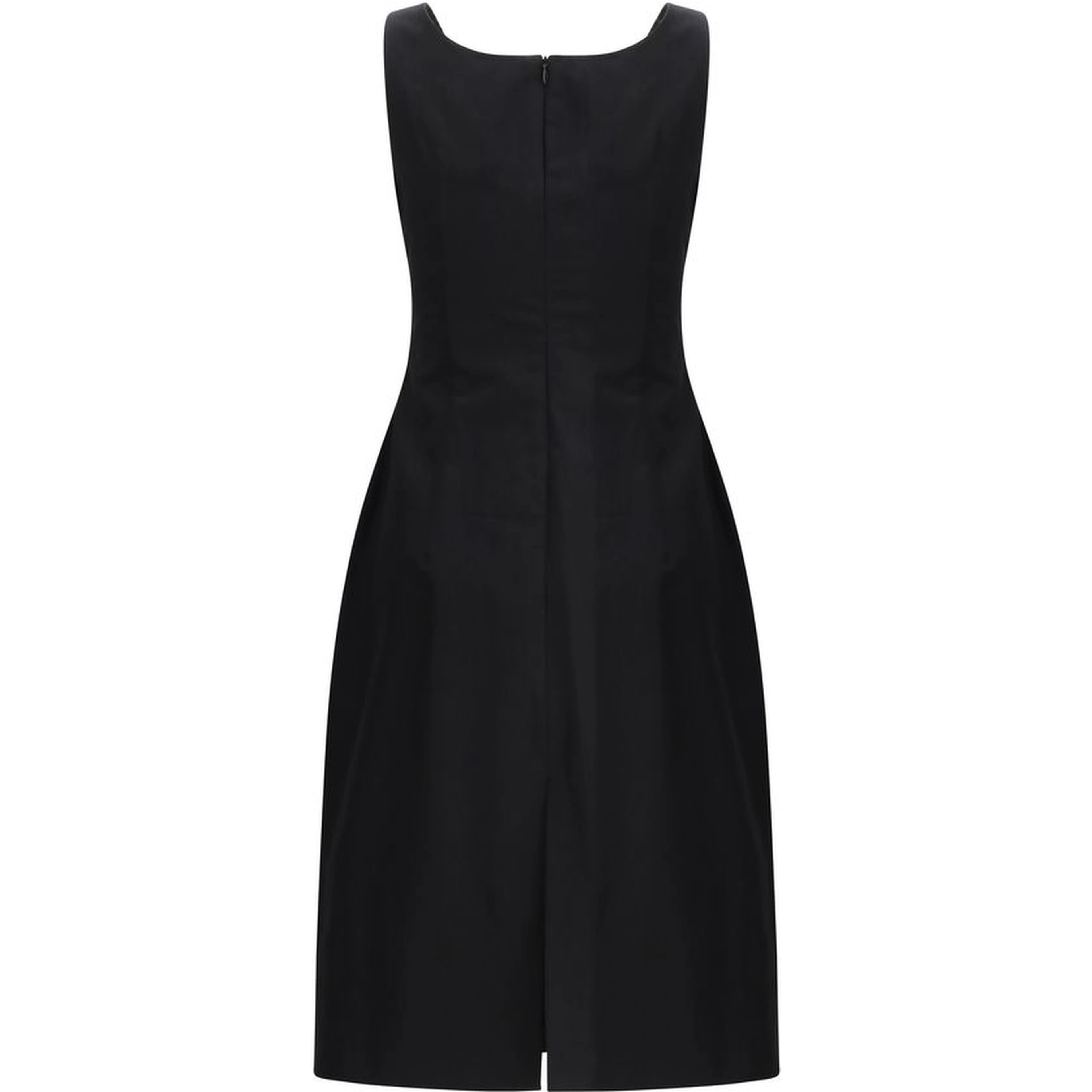 Black Cotton Casual Dress